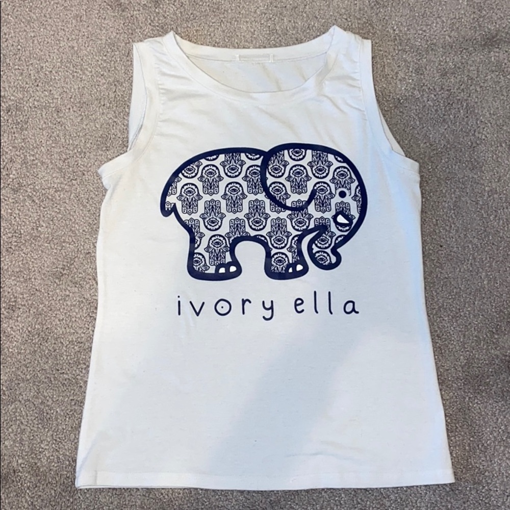 ivory ella tank top